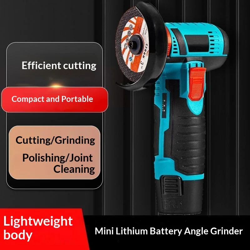 

Multifunctional Mini Angle Grinder, Small Family Lithium Battery Grinder, Portable Original High-power PolishingMachine Cutting