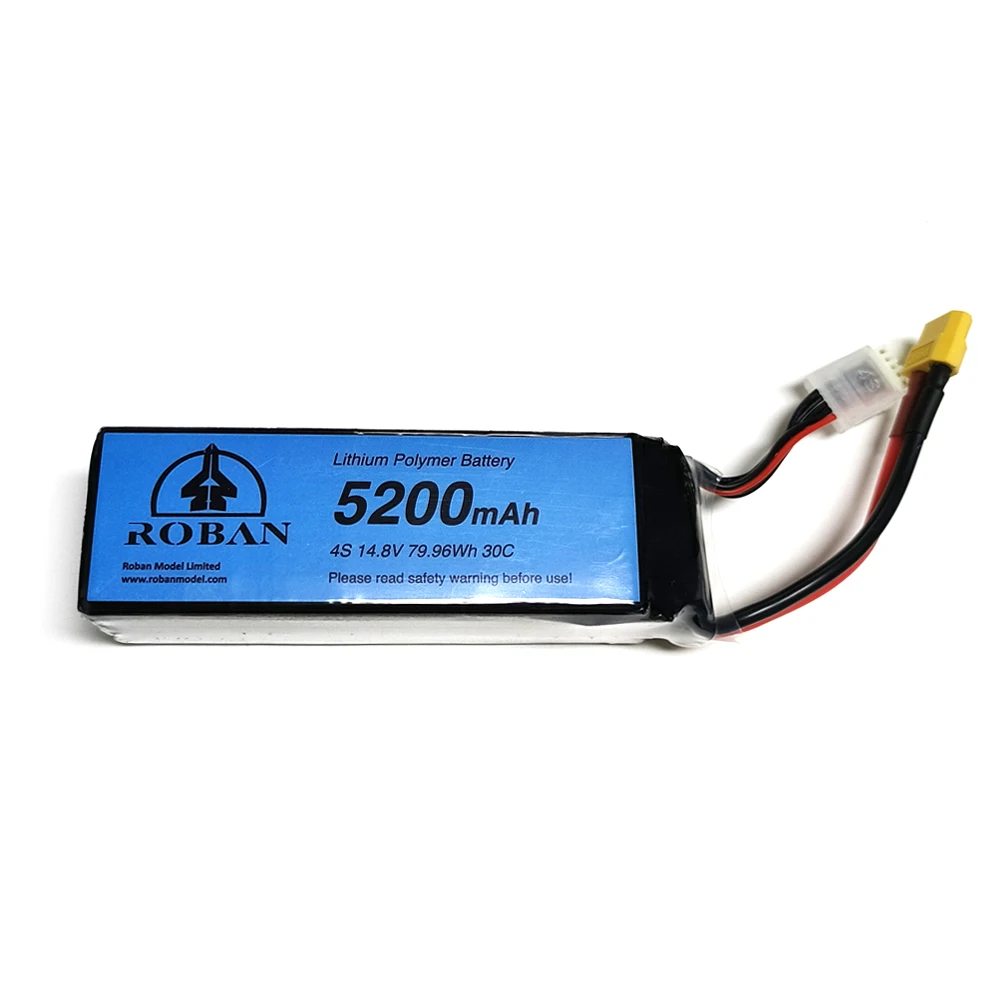 Roban 470L Helicopter Battery 79.96 WH 5200mAh  4S 14.8V 30C Lipo Battery For Roban 470 Size Fuselage RC Helicopter