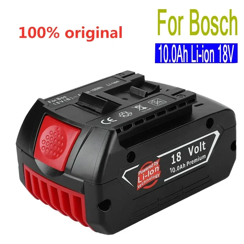 

Bosch 18V 10000mah Rechargeable Lithium ion Battery 18V Backup Battery 10.0A Portable Replacement Battery BAT609 Indicator Light