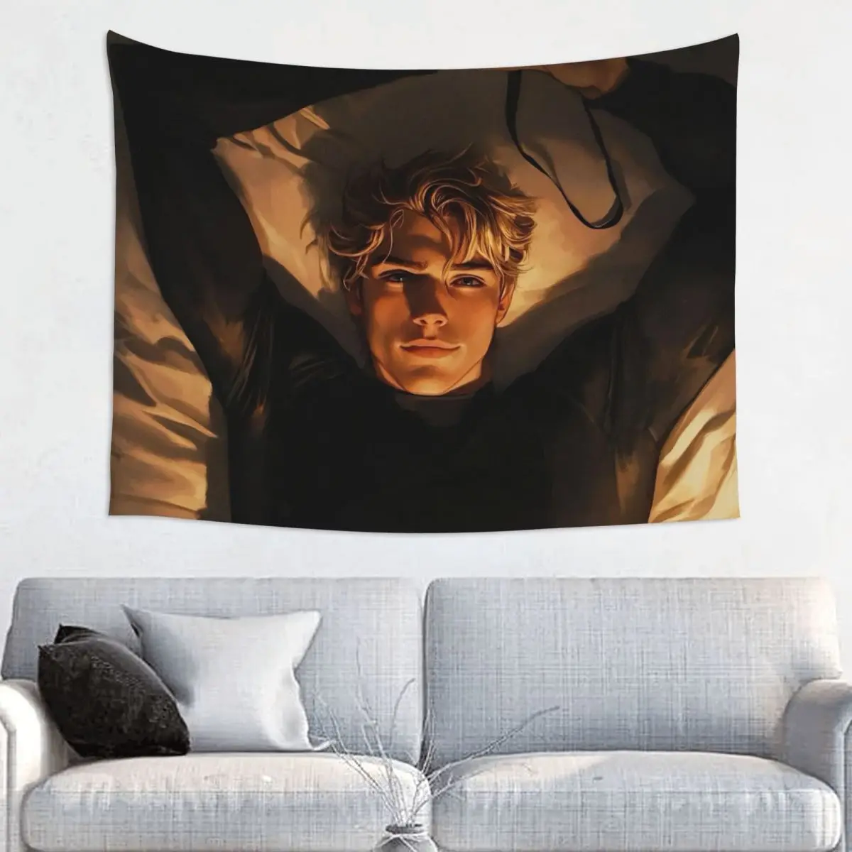 Aaron Warner Tapestry Hippie Polyester Wall Hanging Shatter Me Decoration for Bedroom Background Cloth Witchcraft Blanket