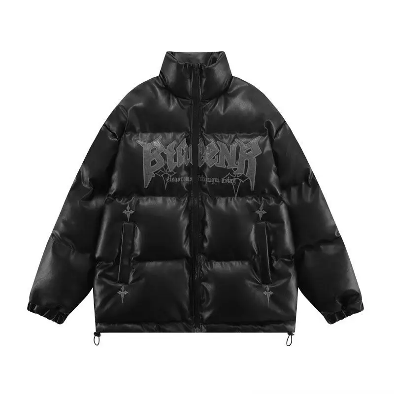 2024 y2k Hip-Hop neuer Winter warmer Mantel Damen Wintermantel neue lose dicke Schal Baumwoll mantel Parka Mantel Blase kurze Daunen jacke