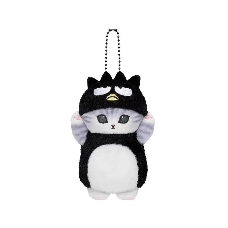 Mofusand Cos Serie Plüsch-Schlüsselanhänger Niedliche Katzen-Plüschfigur Taschenanhänger Weiche Stoff-Accessoires als Geburtstagsgeschenk