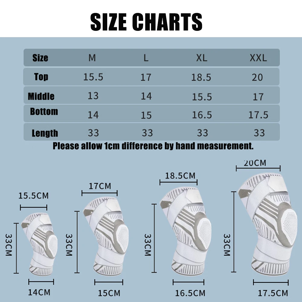Wholesale Sports Compression Knee Brace Sleeve Support for Running Sports With Silicone Pad and Knee Support