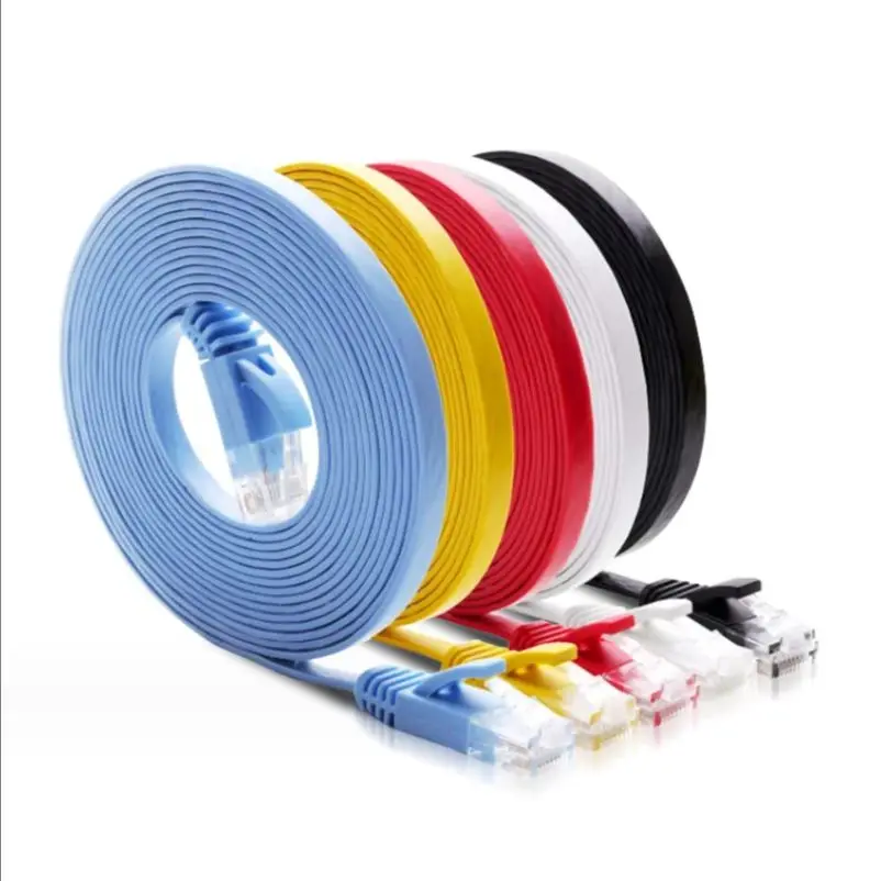 20cm 50cm 1m 3ft short cable CAT6 Flat UTP Ethernet Network Cable RJ45 Patch LAN cable black white Blue color 5m 10m 20m 30m