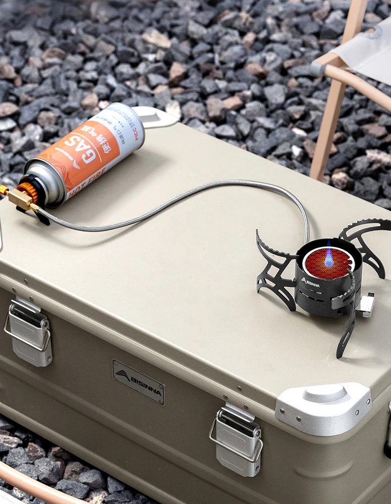 BISINNA Camping-Infrarotbrenner für den Außenbereich, Mini-Herd, 3600 W, hohe Leistung, ultraleicht, zusammenklappbar, Gasbrenner, Wandern, Picknick, Campzubehör – Detail 6