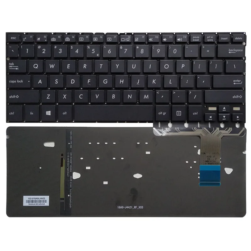 

New US laptop Black keyboard for ASUS UX330 UX330UA with backlit no frame