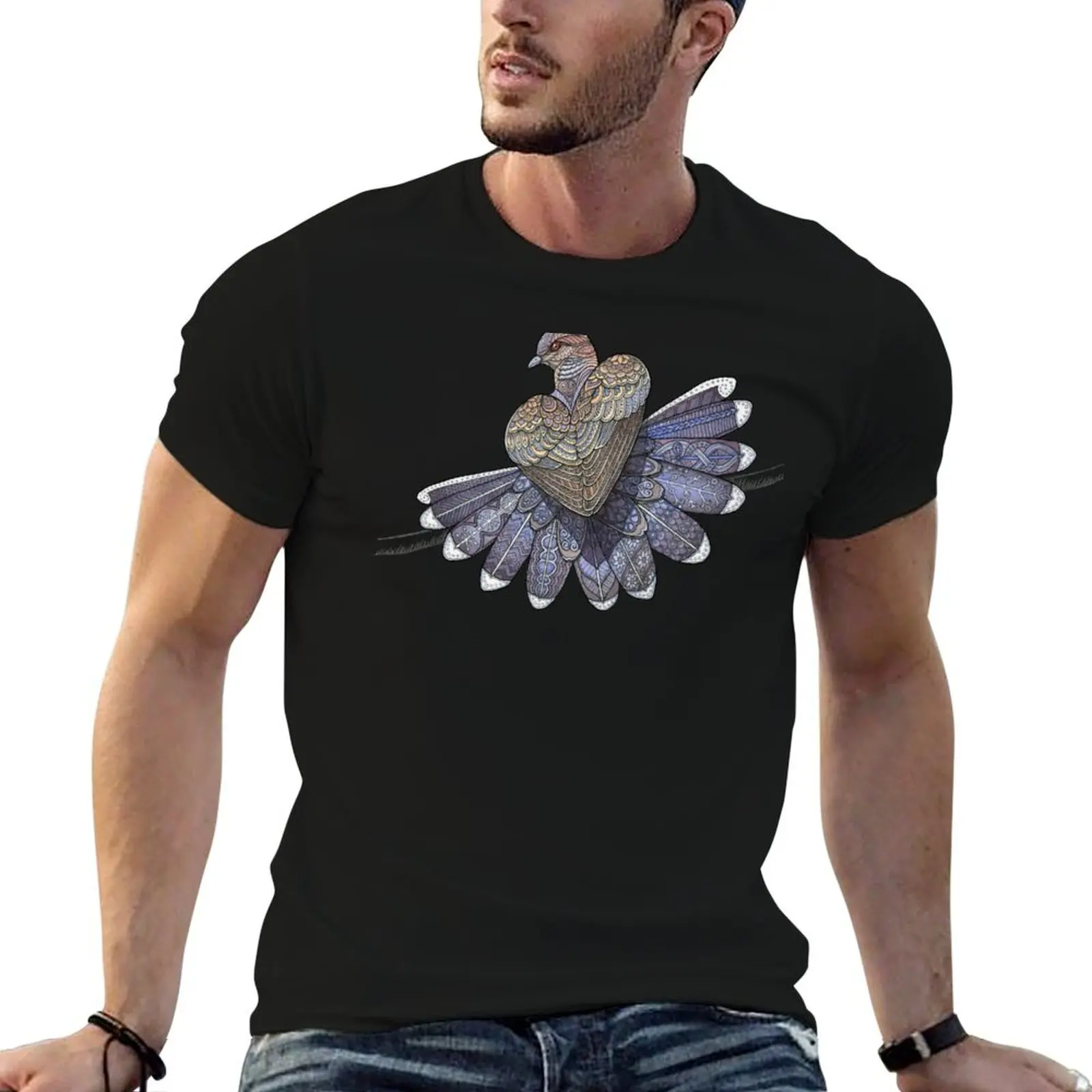 Turtle Dove T-Shirt Graphic Print Short Sleeve T-Shirt