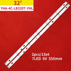 2pcs LED Backlight strip for TELEFUNKEN TF-LED32S19 TCL 32S3750 32S3800 32HR330M07A2 V2 LVW320CSOT 32D2700 YHA-4C-LB320T-YHL
