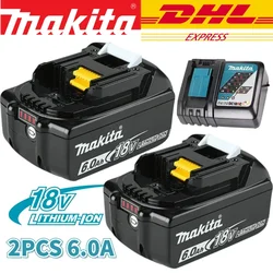 Genuine makita Battery BL1860 BL1850B BL1850 BL1840 BL1830 screwdriver battery & charger 18v Replacement Power Tool Batteries