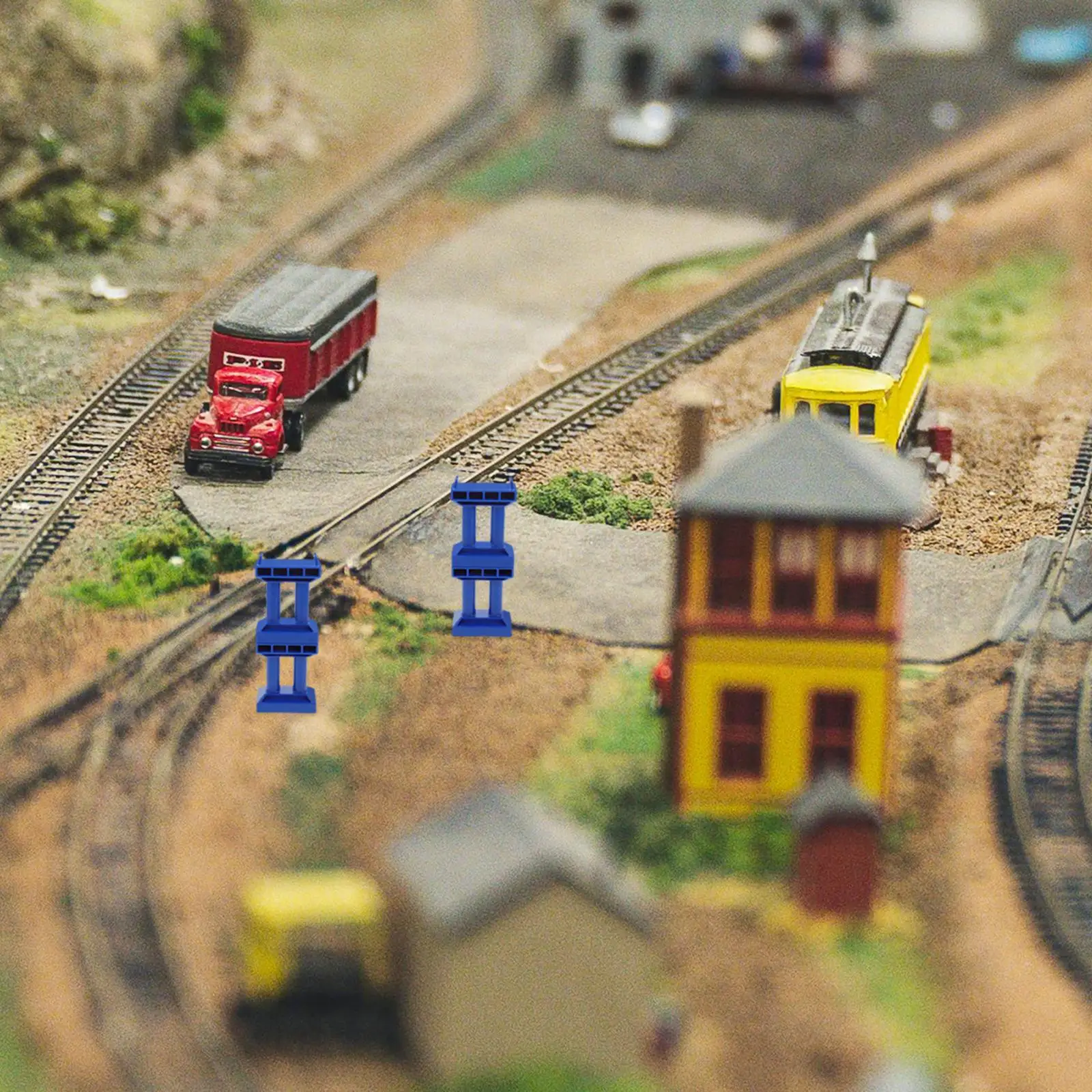 6pcs Piers Stackable Track Supports Toy Accessories Child Remote Train Tracks Control Train Viaduct