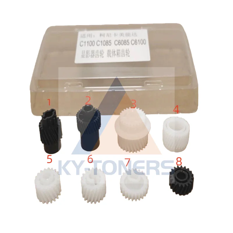 

8pcs/set OEM developer gear for Konica Minolta Bizhub C1100 C1085 C6085 C6100