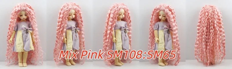 JD220 1/6 1/4 1/3 1/12 Blythes Extremely Long Curly Fashion Synthetic Mohair BJD Wig YOSD MSD SD Doll Accessories