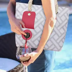 Beach Wine Purse With Hiddens Insulated Compartment Holds 2 Bottles Of Wine For Travel Insulated Cooler Bag Wine Tote Purse