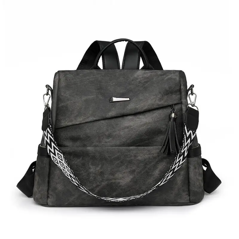 

Retro Anti-Theft Large Capacity Backpack Multi-Functional Waterproof Handbag Crossbody Bag Schoolbag