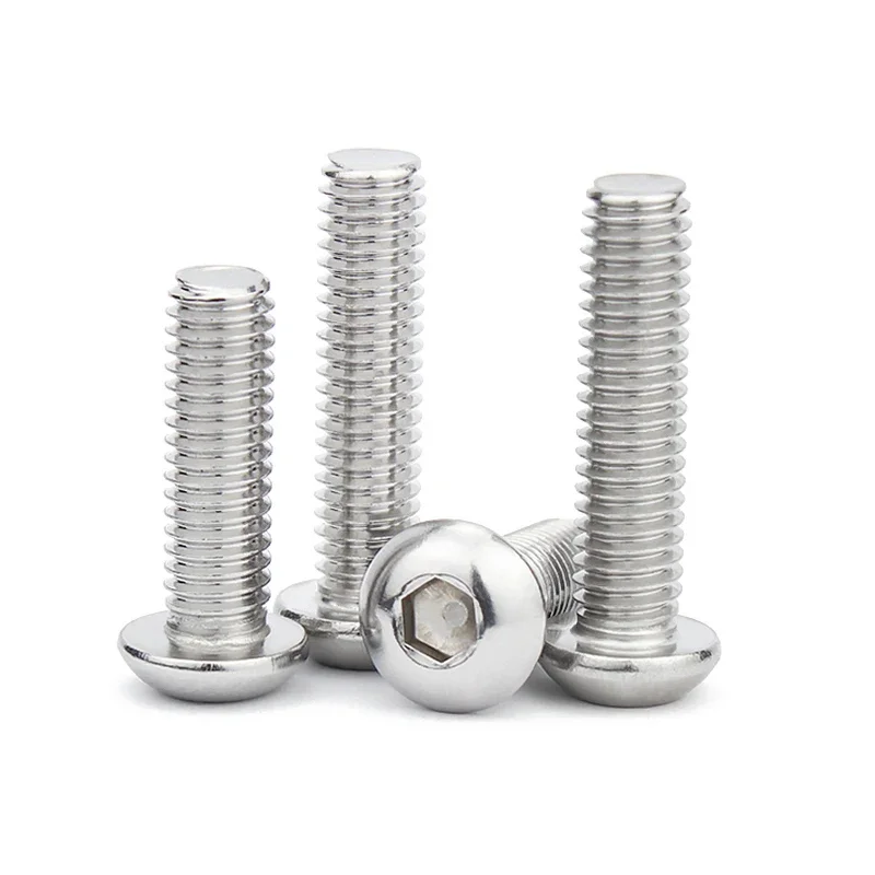 UNC 2 # -56 4 # -40 6 # -32 8 # -32 10 # -24 1/4-20 5/16-18 304 الفولاذ المقاوم للصدأ جولة رئيس مسدس عرافة المقبس المسمار عموم رئيس ألين بولت #5