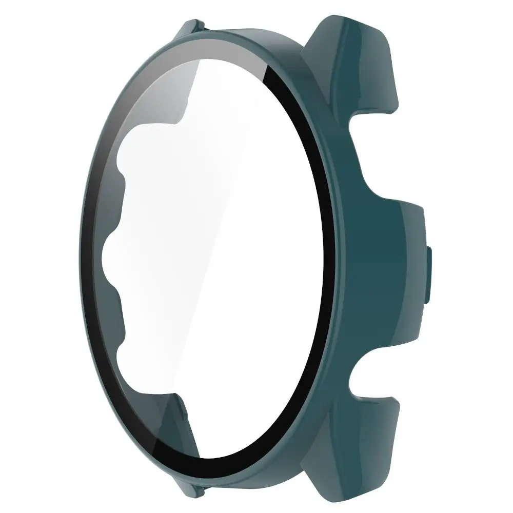 New PC+Tempered Protective Case Smart Watch Screen Protector Hard Full Cover Bumper Shell for Garmin Forerunner 165/165 Music