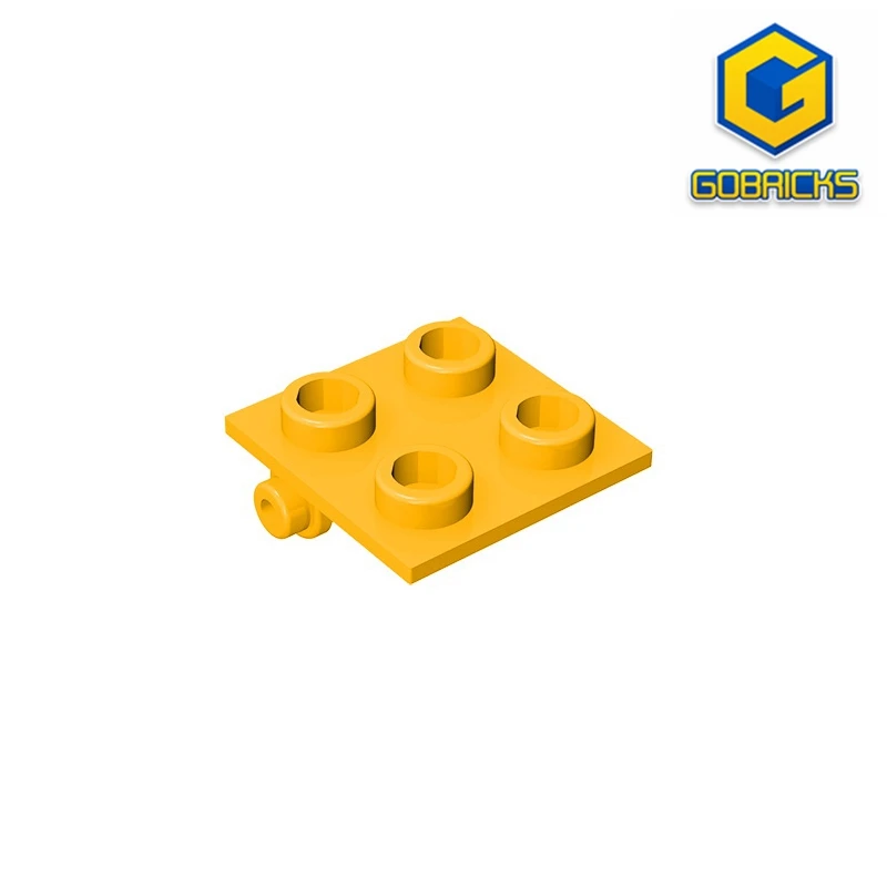 MOC PARTS GDS-830  Hinge Brick 2 x 2 Top Plate compatible with lego 6134 children\'s toys Assembles Building Blocks Technical