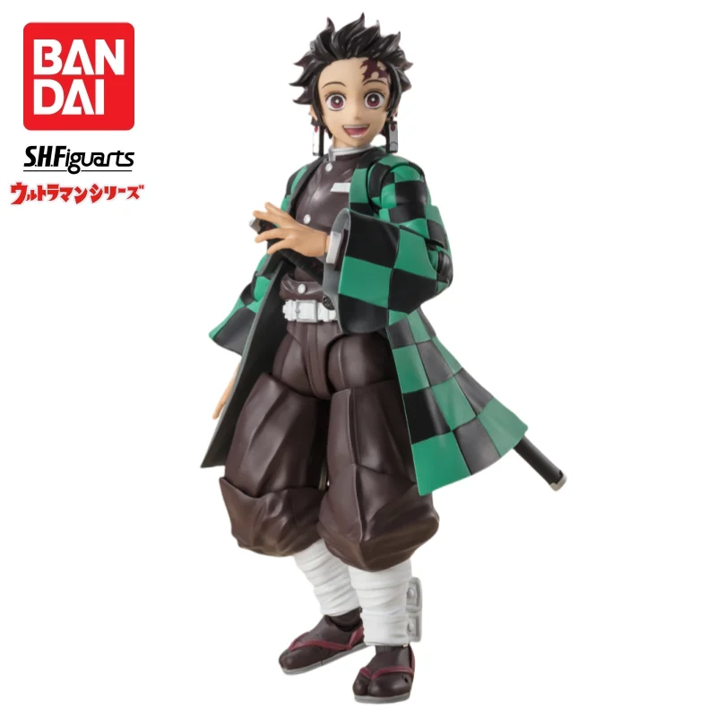 在庫ありオリジナルバンダイオリジナル鬼滅の刃竈門炭治郎 S.H.Figuarts アクションフィギュアモデルおもちゃ装飾収集ギフト