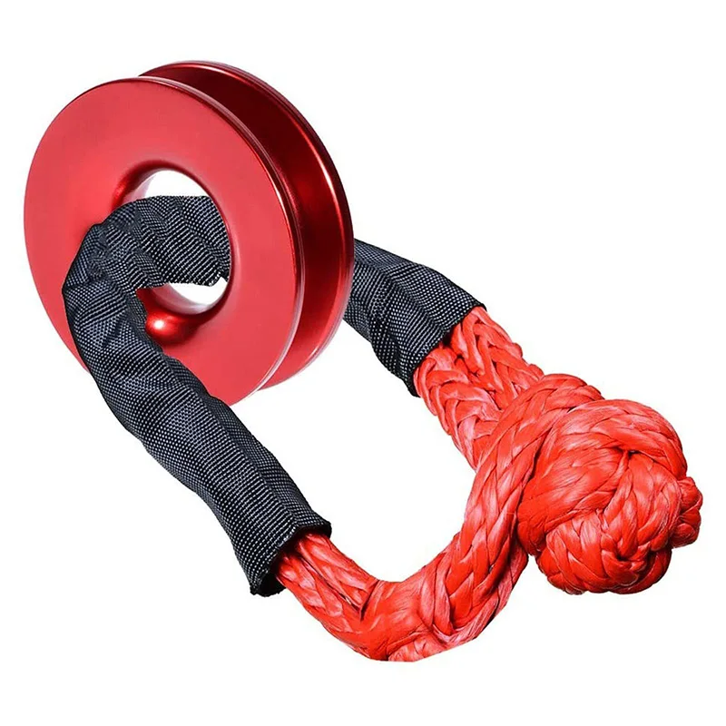 

41000lb Recovery Ring for Winch Snatch Heavy Duty Synthetic Rope Soft Shackle Off-Road Truck ATV UTV Vehicle Recovery Accessory