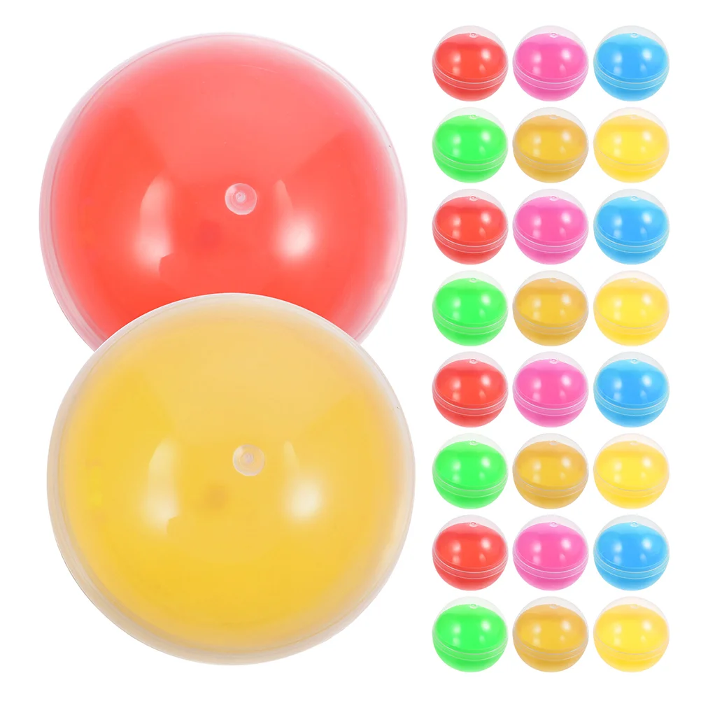 60 Pcs Machine Gumballs Empty Fillable Plastic Fun Vending Capsules Child