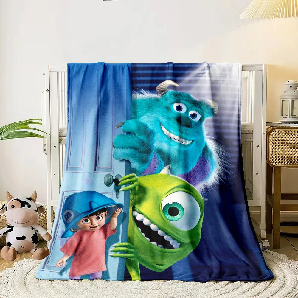 MINISO Monsters University HD Print Blanket.Oversized Soft Warm Flannel All-season Blanket.Use Sofas,air Conditioner Blankets