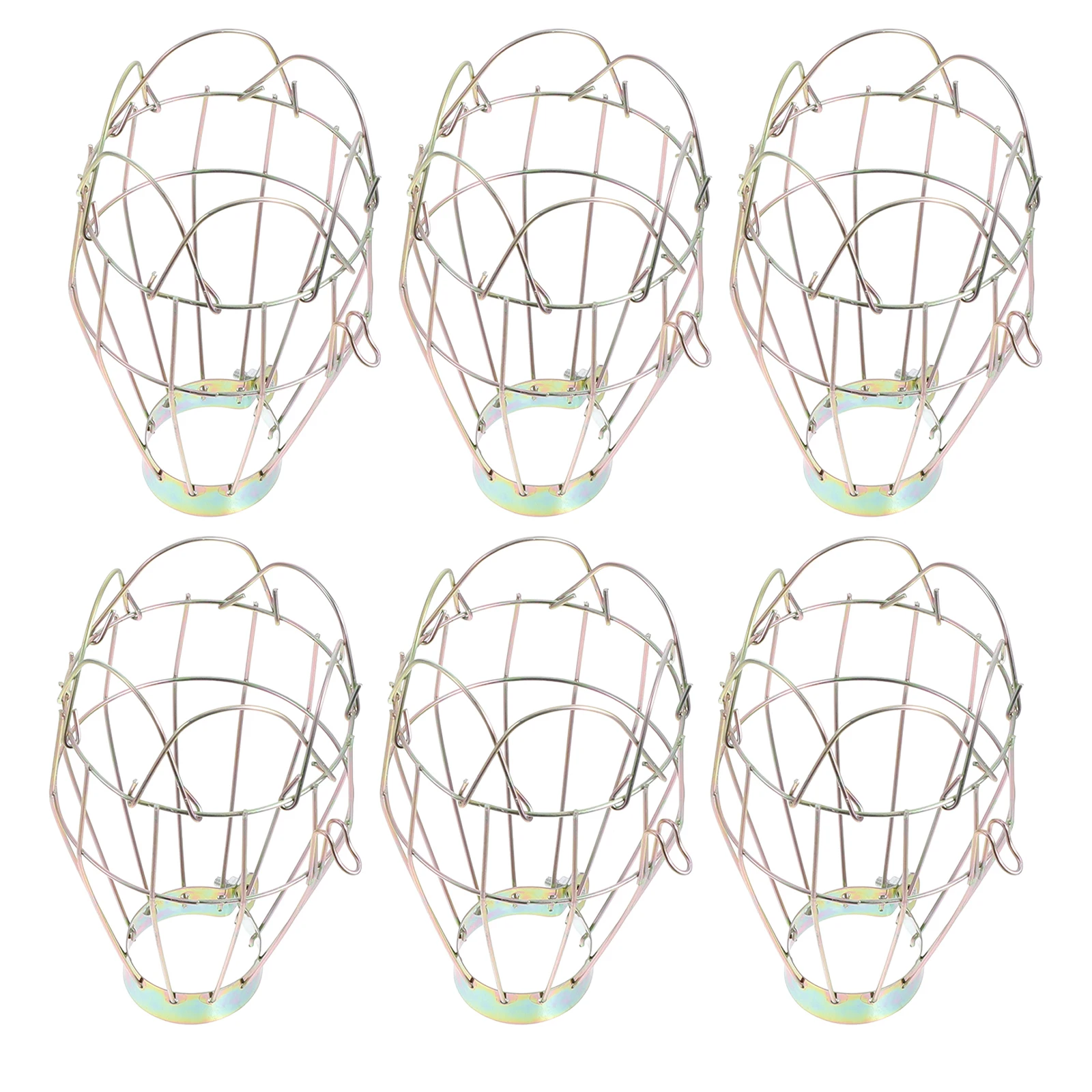 

6Pcs Reptile Heating Lamp Shade Fireproof Iron Cover Net for Safe Lizard Snake Enclosure Environment Setup Reptile Lamp Cover