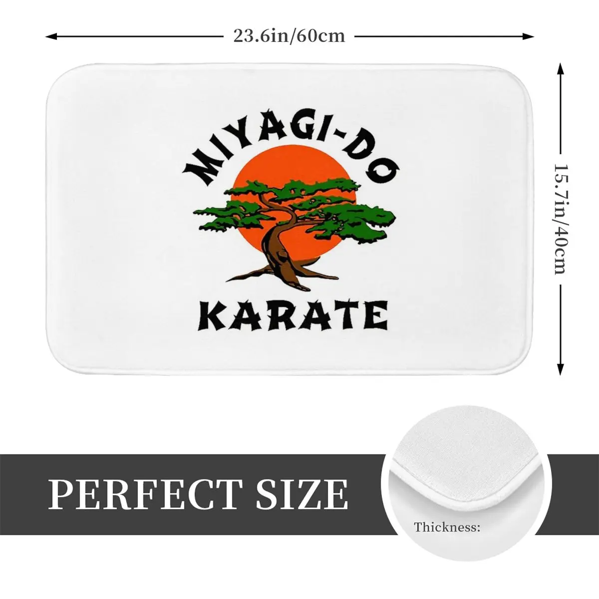 Miyagi Do Karate Anti-slip Doormat Floor Mat Water oil proof Carpet Rug for Kitchen Entrance Home Balcony Footpad Mats