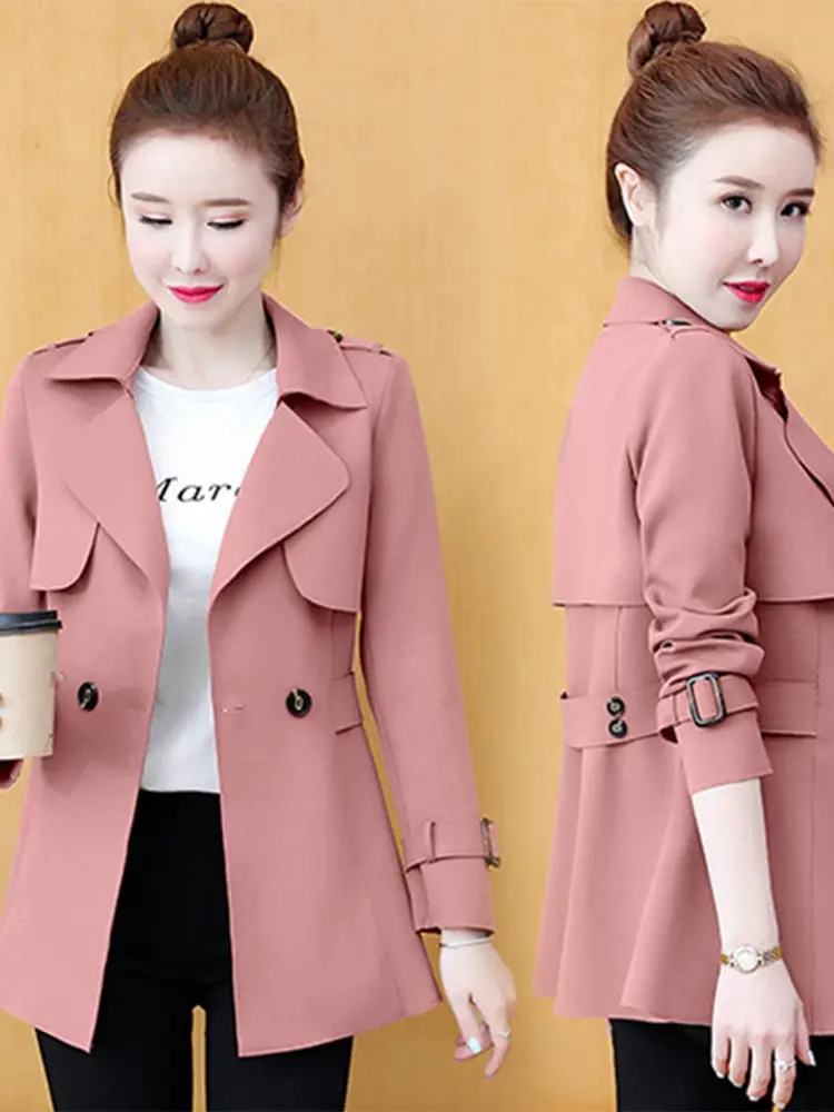 Sli منتصف طول المرأة سترة واقية Jaet ربيع الخريف وصول جديد Faionable الصبار حجم معطف كبير بسيط Sle