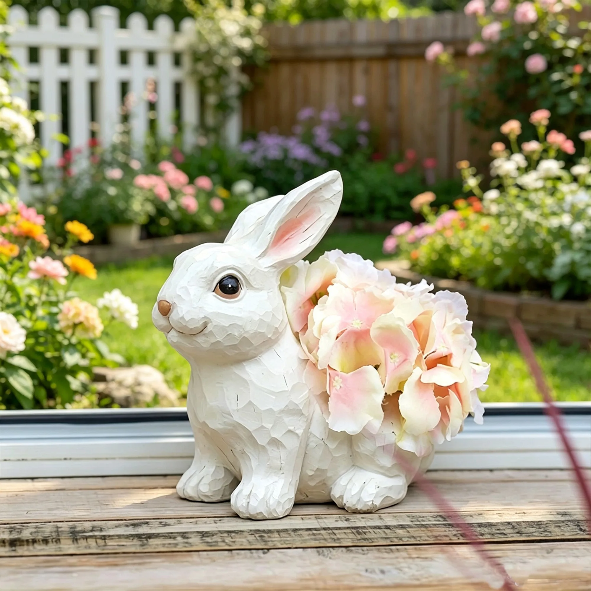 LED Lighting Rabbit Statue Eas - Resin Art Design Ideas review and price