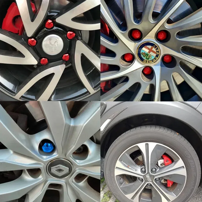 20/40PCS Car Wheel Nut Caps Auto Hub Screw Cover 17/19/21mm Bolt Rims Exterior Decoration Special Socket Protection Dust Proof