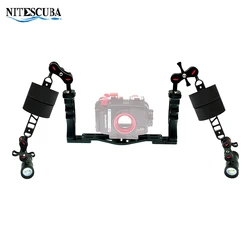 Nitescuba Diving Handle Tray With V20 Diving Video Light Buoyancy Block Combo Kit For Olympus Tg6 Tg5 Gopro Camera Housing