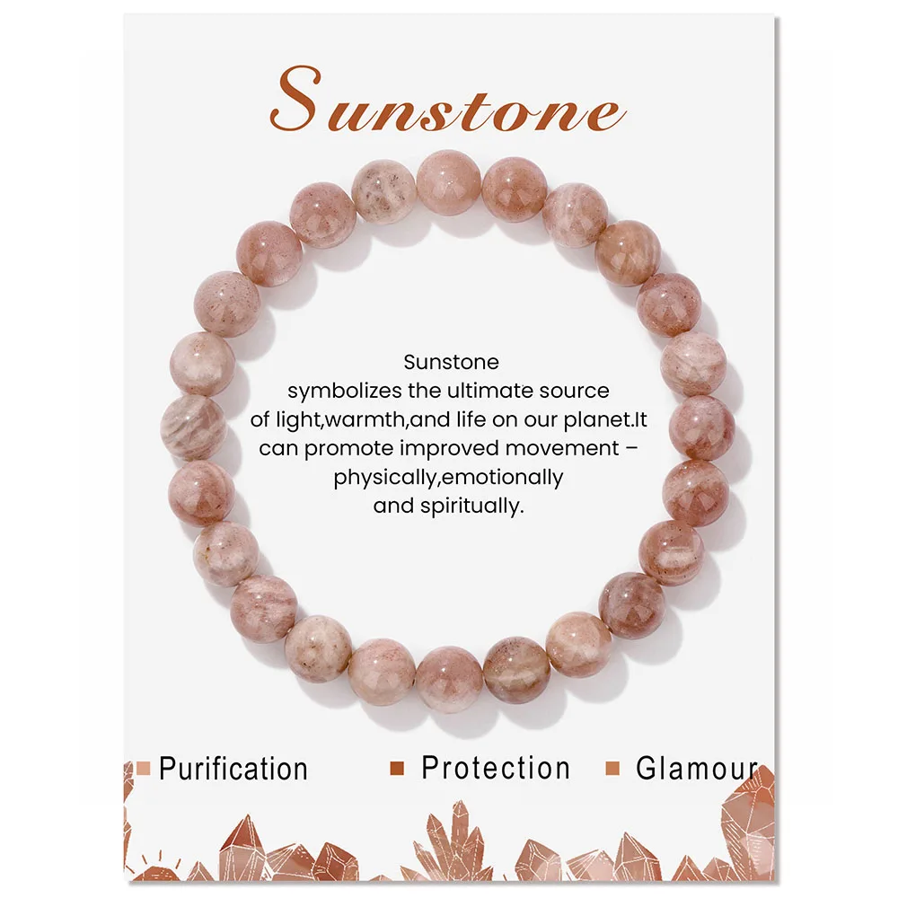 Trend ige Naturstein perlen Tigerauge Armband 8mm runde Amazonit Howlite Quarz Perlen elastische Armbänder Frauen Männer Yoga Schmuck – Detail 7