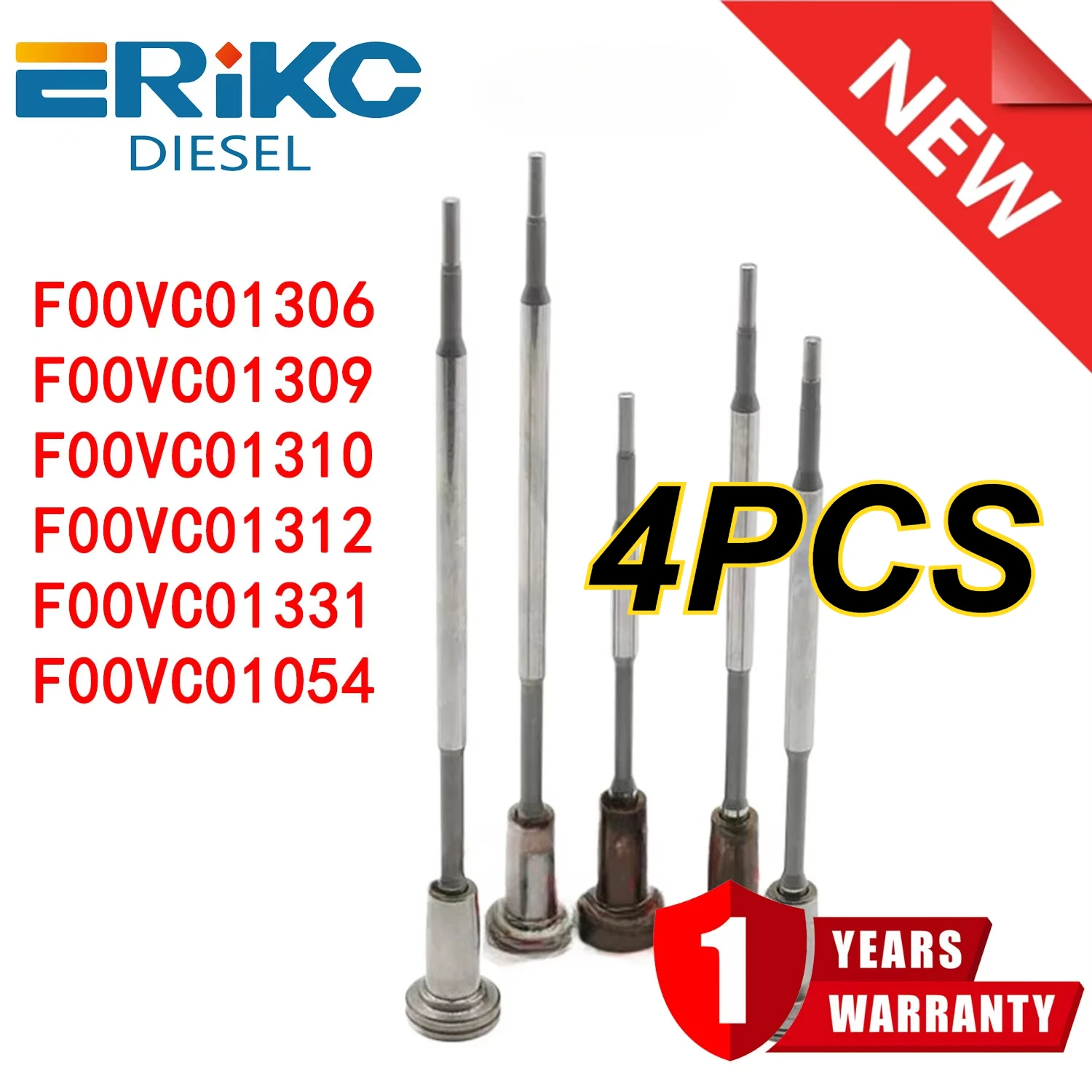 

4PC F00VC01306 F00VC01309 F00VC01310 Diesel Injector Control Valve Part F00VC01312 F00VC01331 F00VC01054 for Bosch
