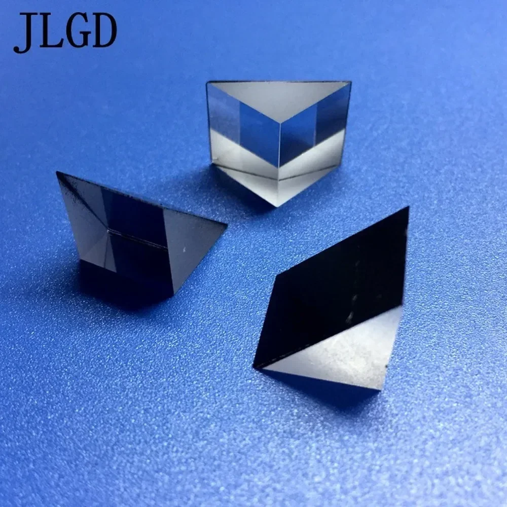 Optical Right Angle Prism 15Mm Internal Reflection with Aluminum Reflective Coating and Black Paint K9 Glass