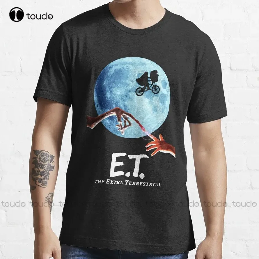 The Extra Terrestrial Film Font Et The Extra Terrestrial 1980S T-Shirt Custom Aldult Teen Unisex Digital Printing Tee Shirts