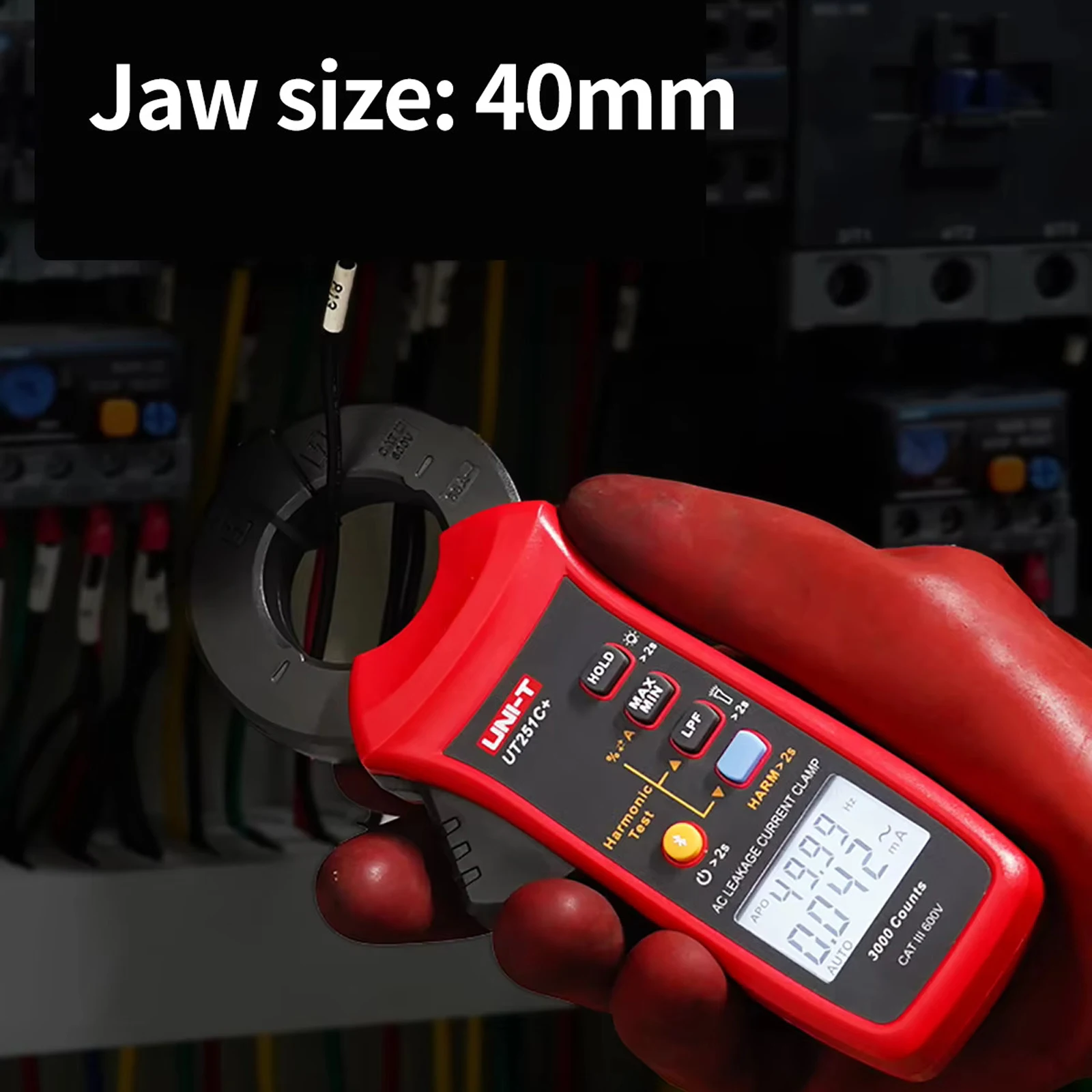 UNI-T UT251C+ Digital Clamp Meter for AC Leakage Current Measurement 0- 60A Auto Range Peak Hold Bluetooth Data Transfer​