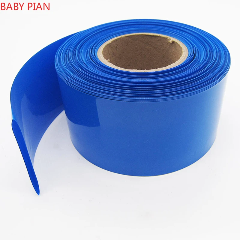 1KG Insulated PVC Blue Heat Shrinkable Tube 18650 Lithium Battery Shrink Film Battery Insulation Sleeve PVC Heat Shrinkable Tube