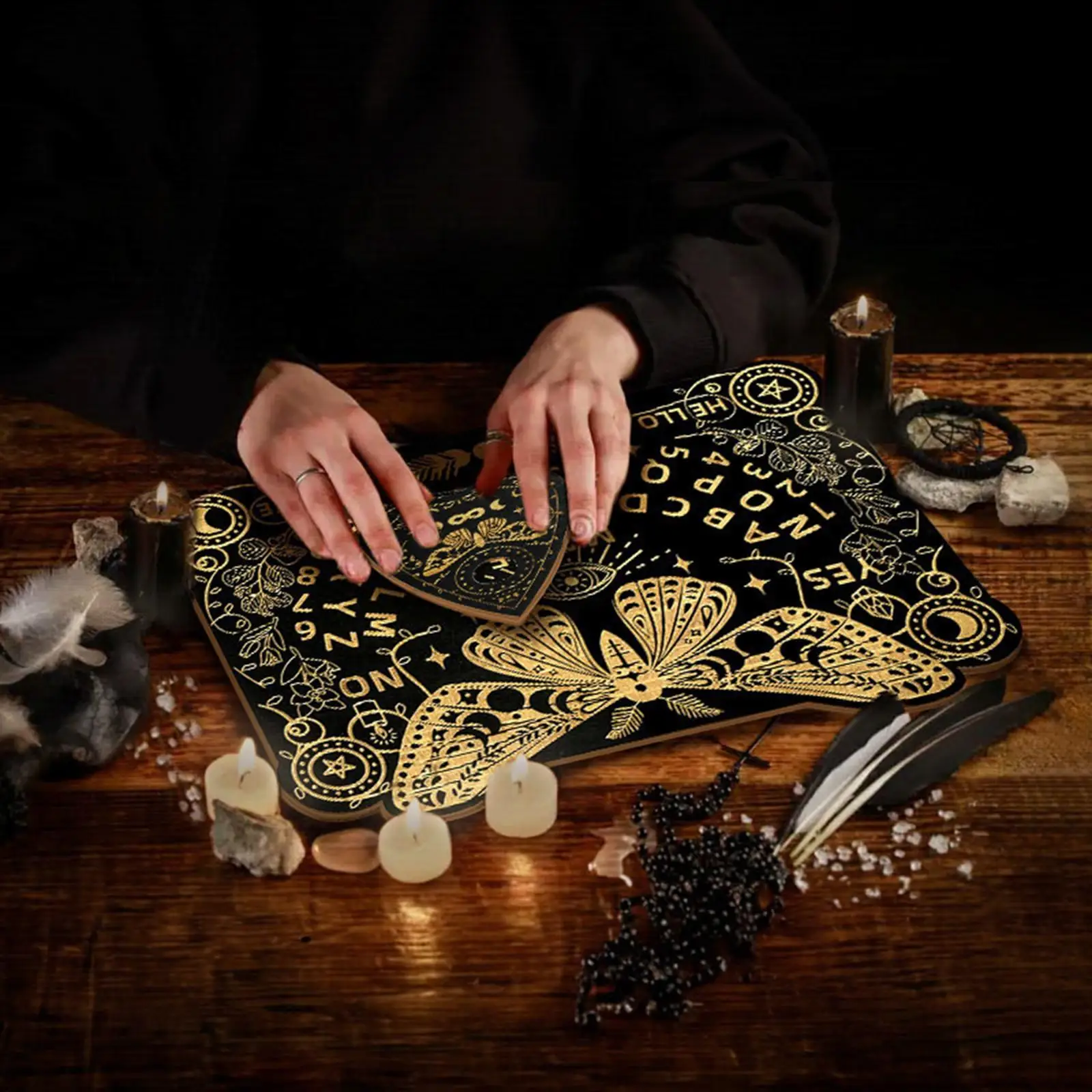 Talking Spirit Board with Planchette for Games Supplies Family Gatherings