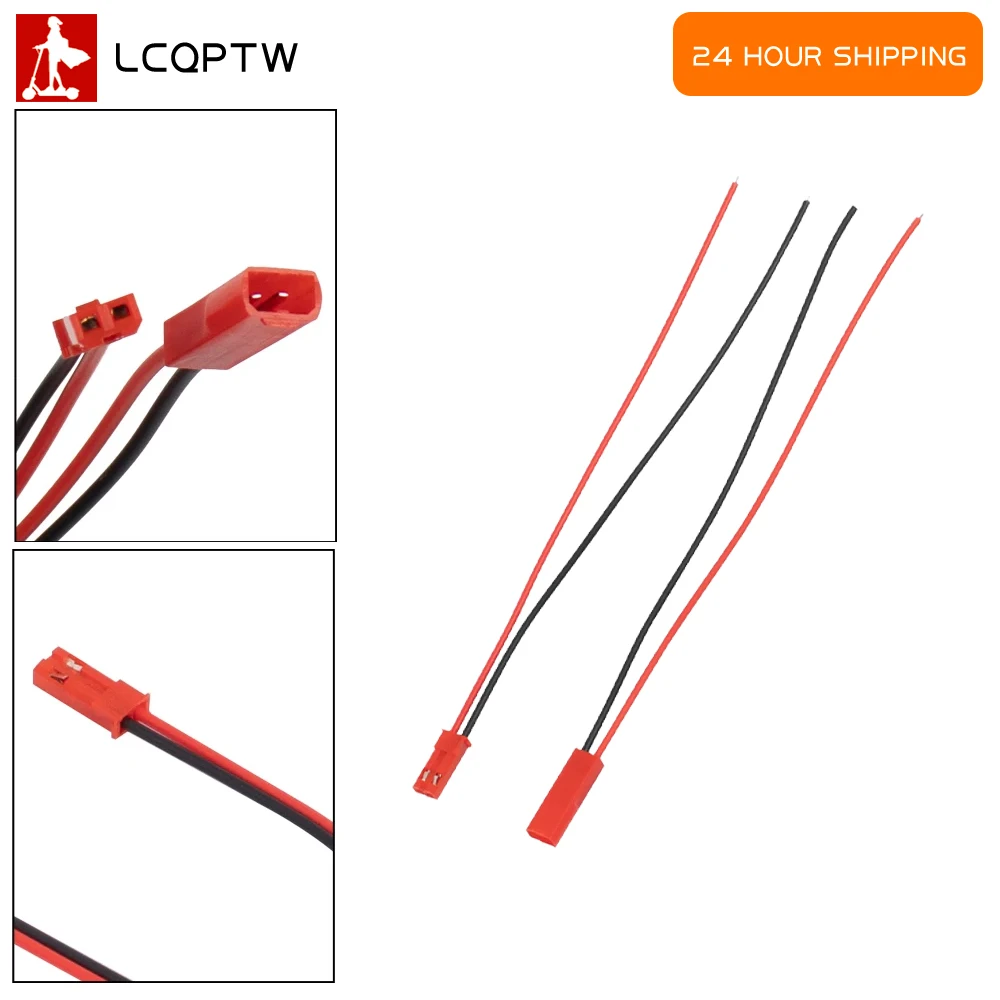 Male&Female Connector JST Plug Cable DIY 2 Pin Connectors Cable for Xiaomi Electric Scooter Battery Charge Port Wire Accessories