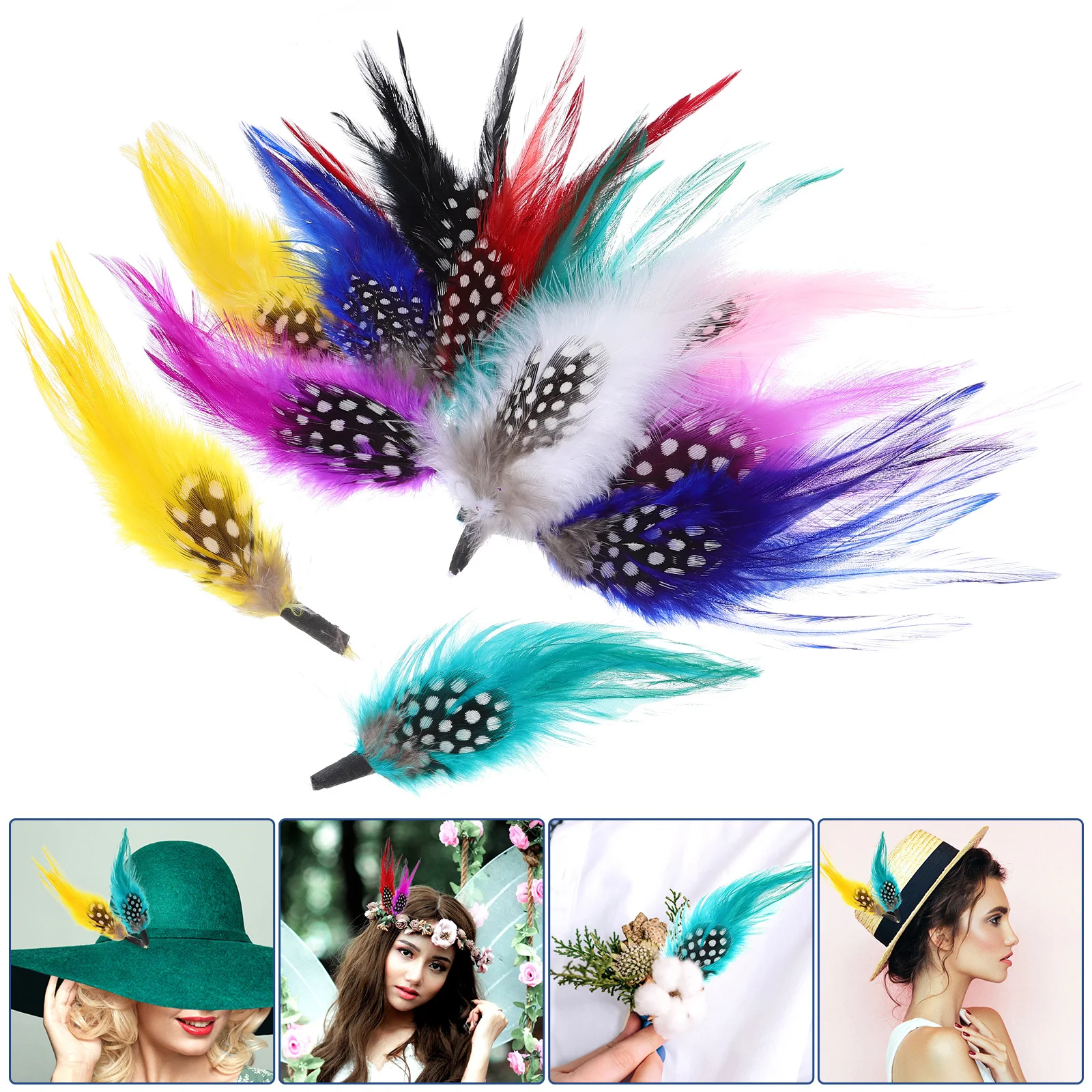 

12Pcs Plumes Lightweight DIY Decorations for Wedding Centerpieces Hat Accessories DIY Handmade Gifts