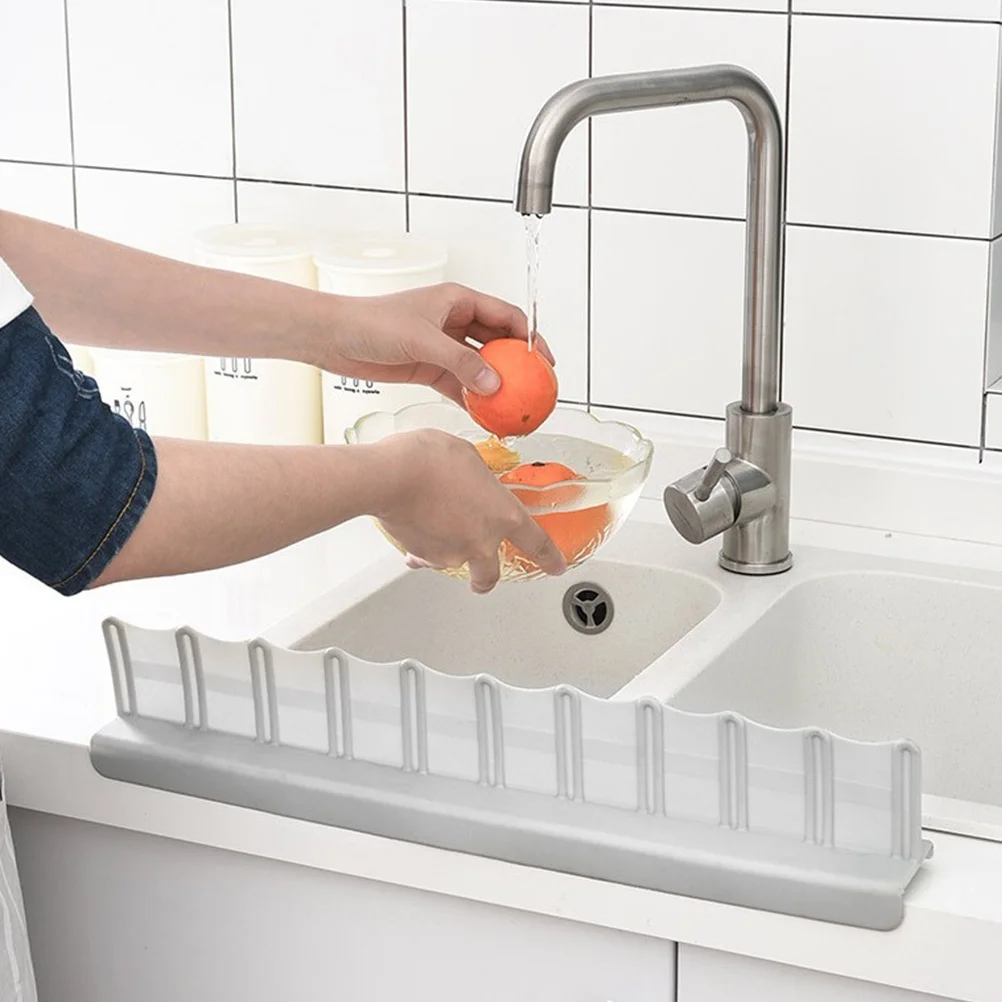 

1pc Kitchen Baffle Board Grey Water Guard For Bathroom Sink Splash Protection Sink Guard Water Pads Kitchen Baffle