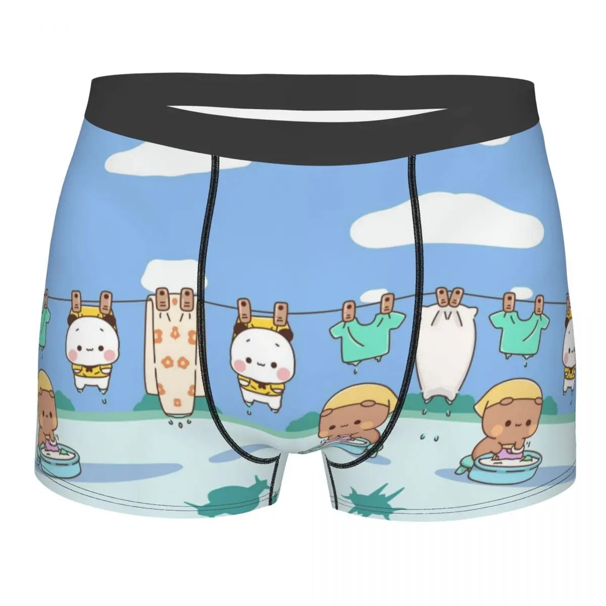 

Мужское модное забавное нижнее белье Bubu и Dudu на заказ, трусы-боксеры, мягкие шорты, трусы, трусы