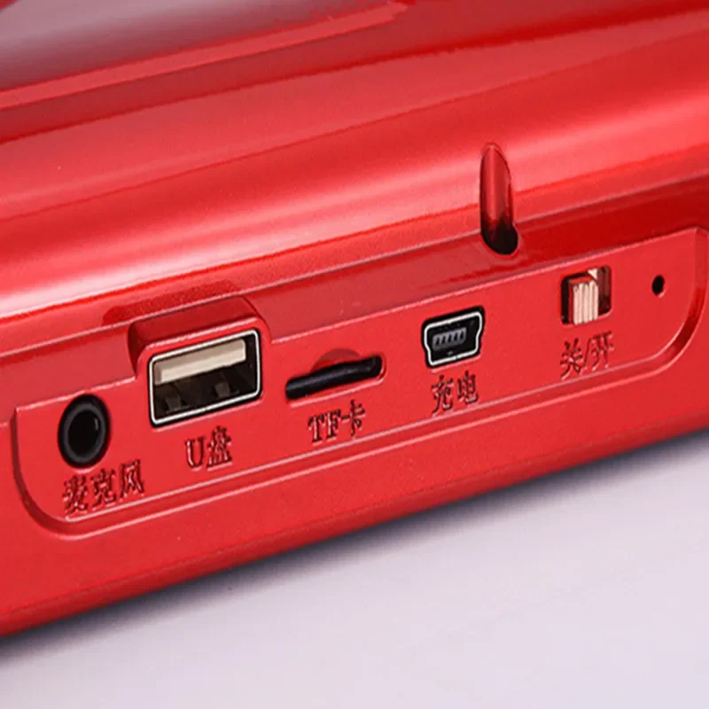 Portable Dual Speaker 10 Inch HD LCD Screen Video Machine TF Card U Disk MP3 Audio Player E-book FM Radio Stereo Sound USB MP4