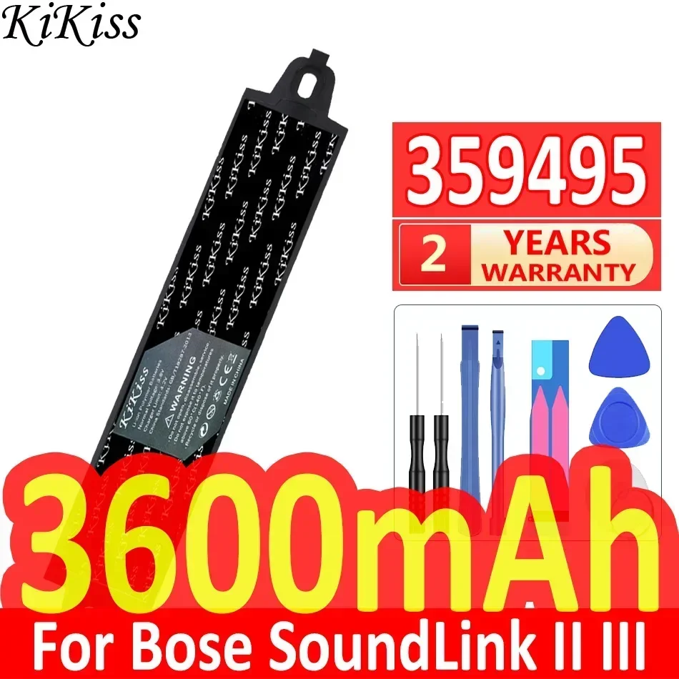 KiKiss Battery 359495 359498 330105 404600 3600mAh for Bose SoundLink Bluetooth Mobile Speaker II SoundLink III