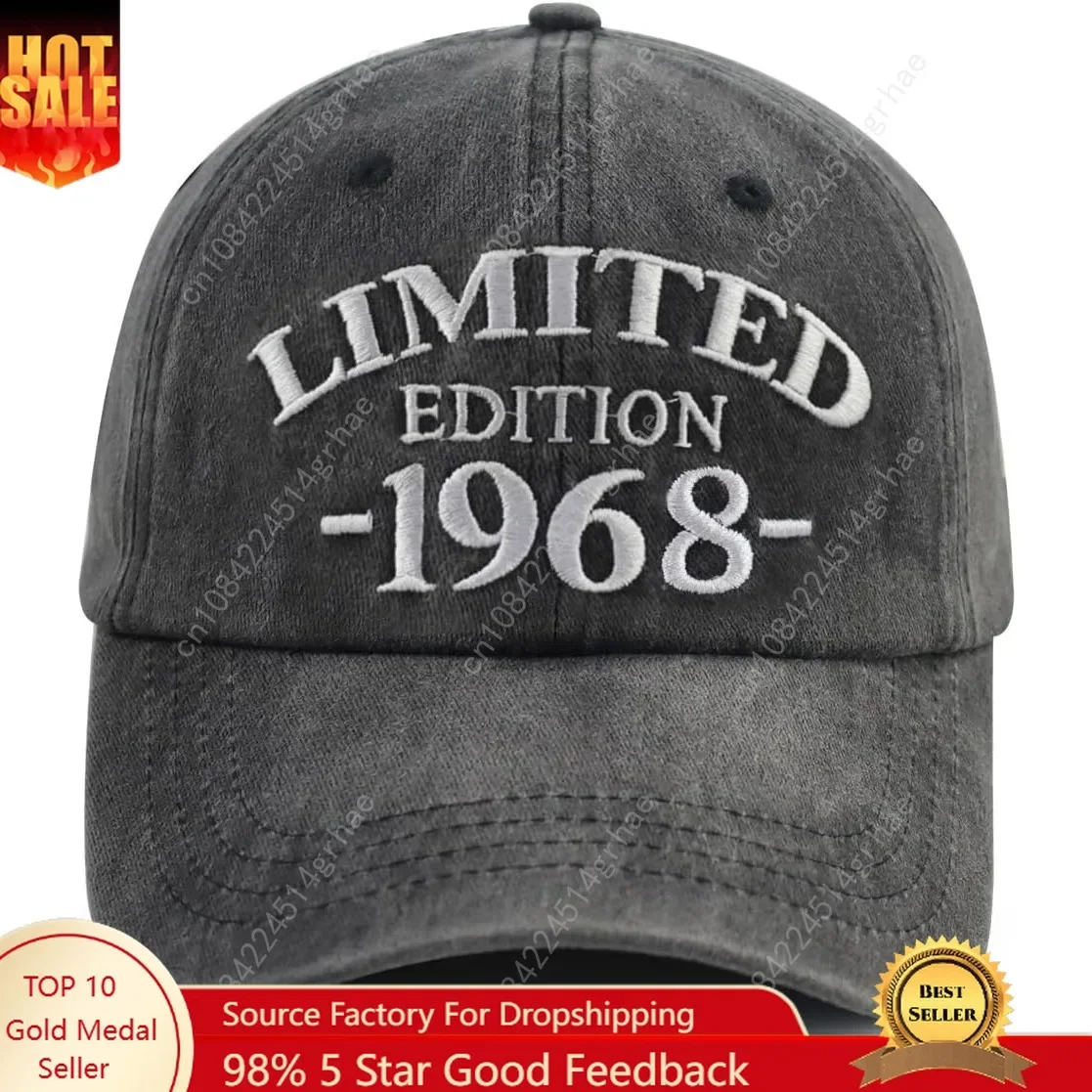 

Limited Edition 1960 1961 1962 1963 1964 1965 1966 1967 1968 1969 Hat for Men Women, Adjustable Cotton Baseball Cap