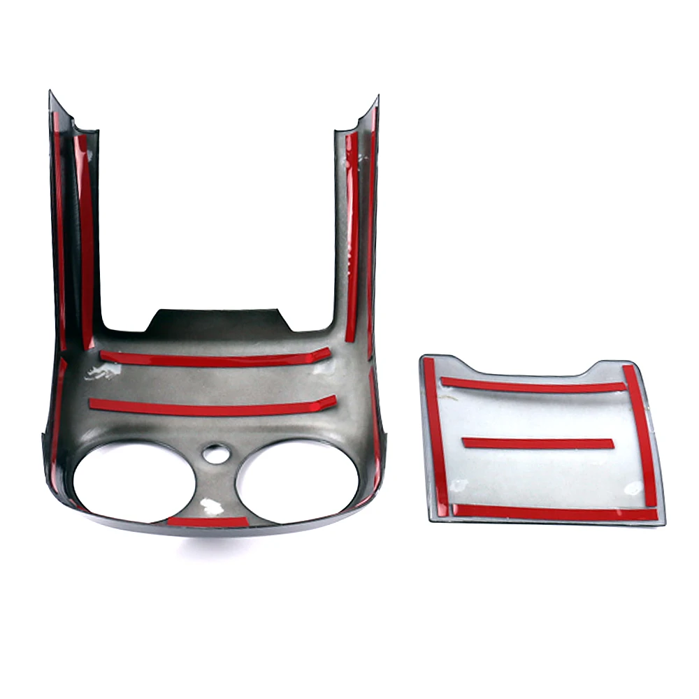 For Mercedes Benz C Class W205 C180 C200 C260 2015 2021 Car Center Armrest Rear Air Outlet Vent Frame Cover Trim Anti Kick Plate