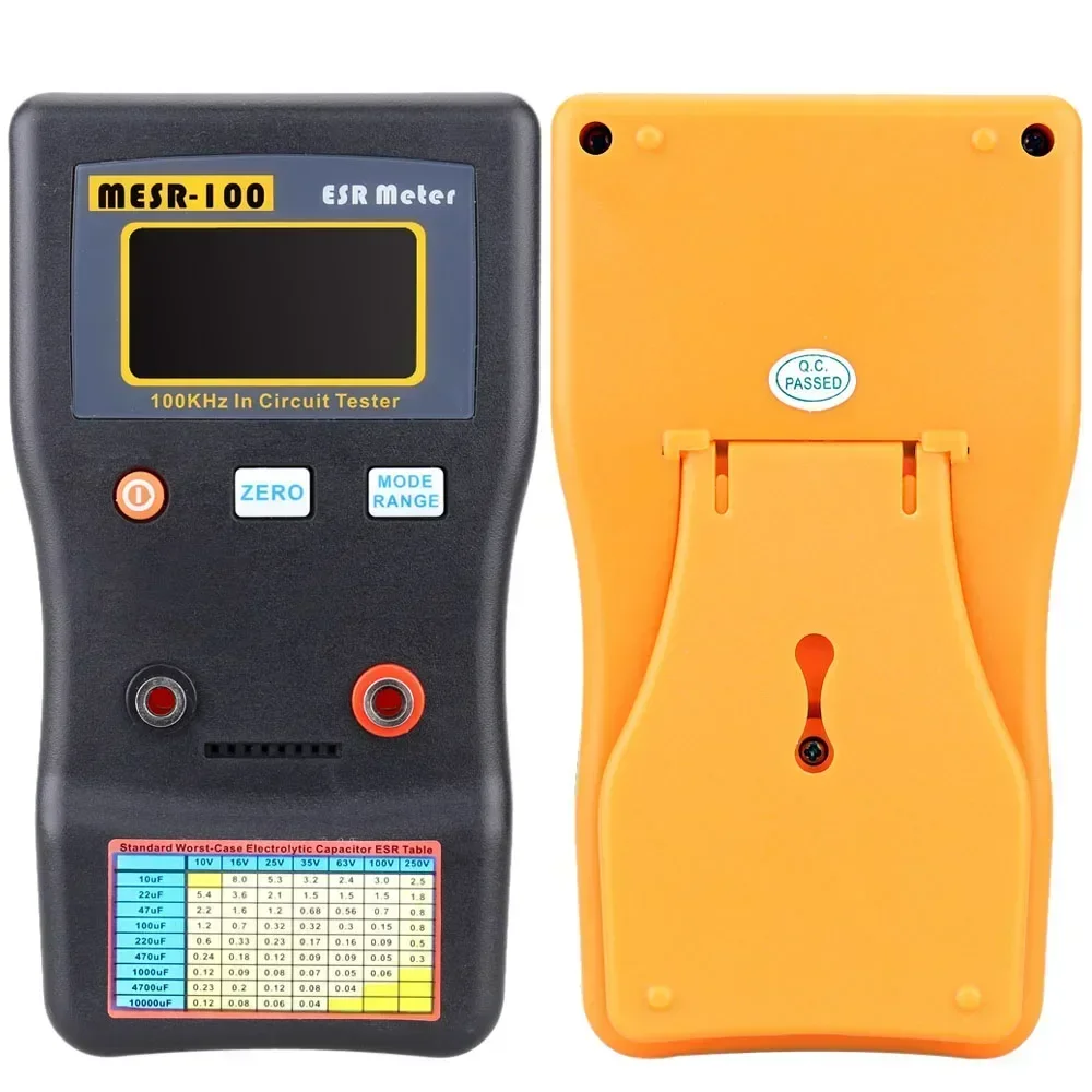 Imagem -06 - Medição Profissional Capacitor Resistência Capacitor Tester Circuit Esr Capacitância Ohm Meter Mesr100 M6013