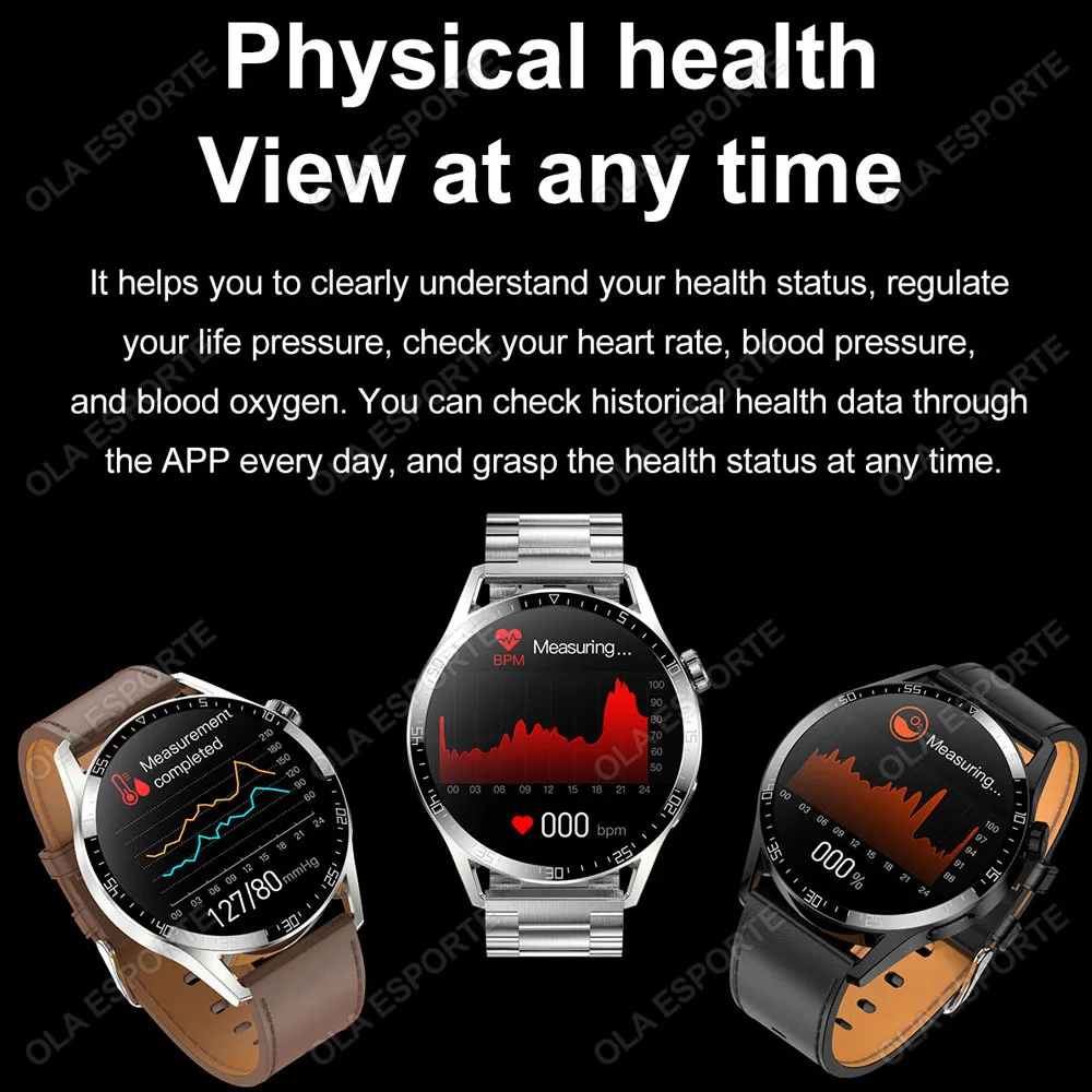 Smart Watch Men Watch 5 Pro AMOLED HD Screen Bluetooth Call GPS Tracker NFC Heart Rate Sports Waterproof Smart Watches 2025 New