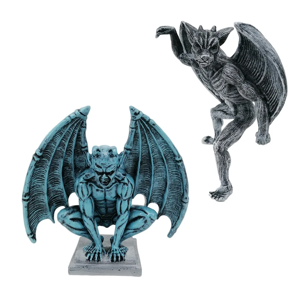 

Gargoyle Statues Outdoor Winged Gargoyle Garden Sculpture Home Decor Figurine Resin Gothic Indoor Outdoor Decor Statue