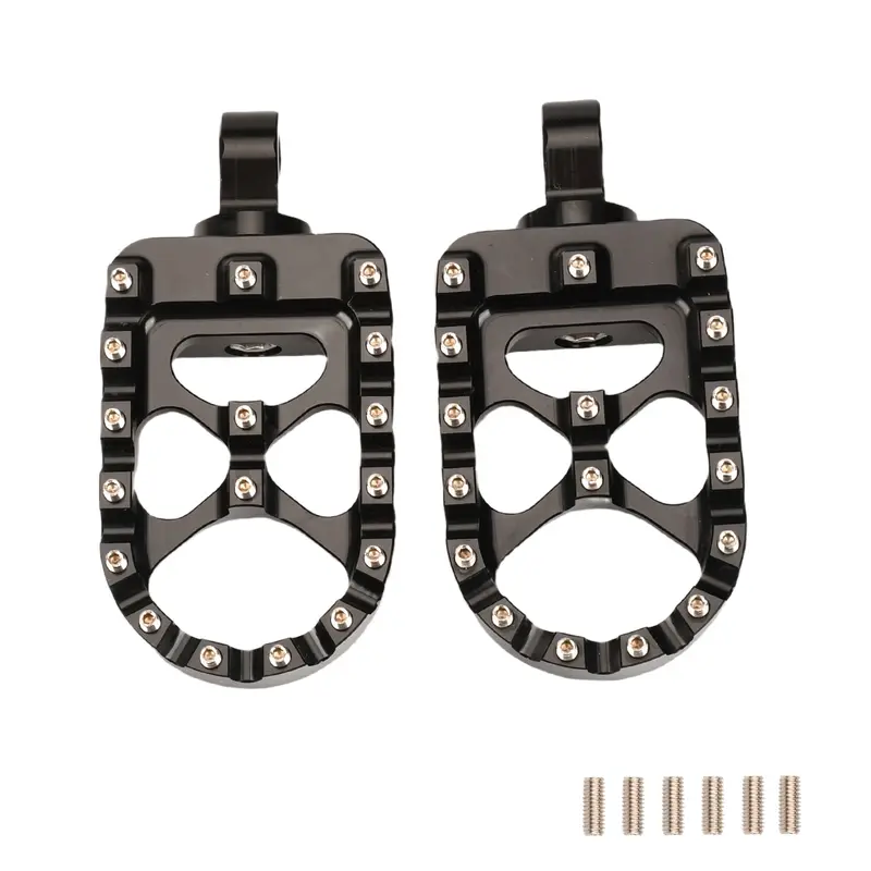 Motorcycle Foot Pegs MX Wide Fat Footrests Pedals W/Shifter Pegs For Harley Sportster XL 883 1200 Dyna Street Bob Bobber Custom - Image 5